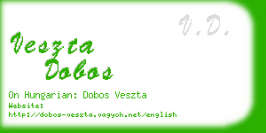 veszta dobos business card